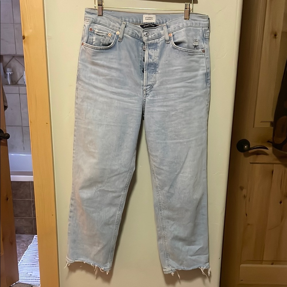 Citizens of Humanity “Florence” Light Blue Distressed Jeans